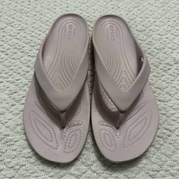 Crocs Kadee II Flip Barely Pink Women’s Size 10 - Picture 1 of 6